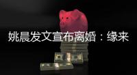 姚晨发文宣布离婚：缘来缘去 皆是欢喜 